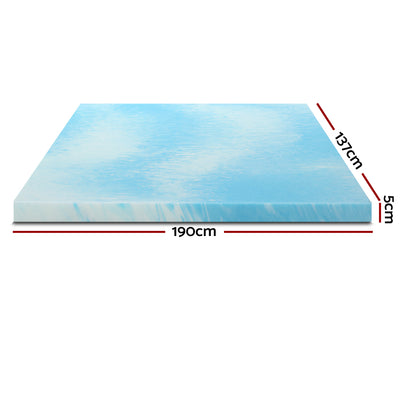 Giselle Bedding Memory Foam Mattress Topper 11-Zone 8cm Double