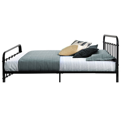 Artiss Bed Frame Metal Frames LEO - King Single(Black)