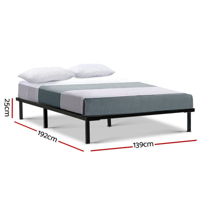 Artiss Bed Frame Double Size Metal Frame TED