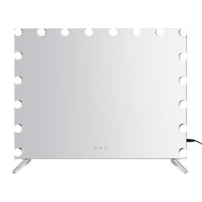 80x65cm Embellir Makeup Mirror Hollywood Vanity with LED Light Silver Legs