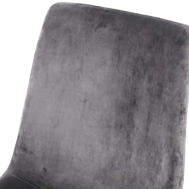 Artiss Dining Chairs Set of 4 Velvet Horizontal Slope Grey