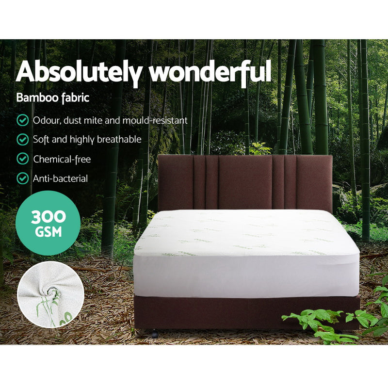 Giselle Bedding Mattress Protector Bamboo King