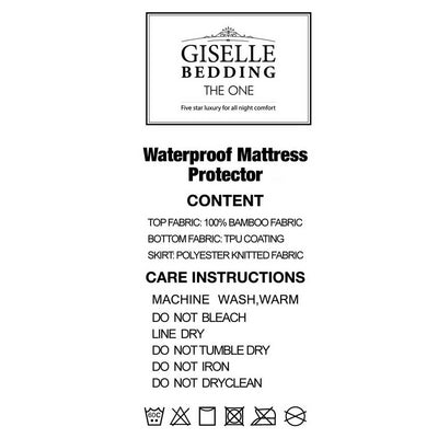 Giselle Bedding Mattress Protector Bamboo King