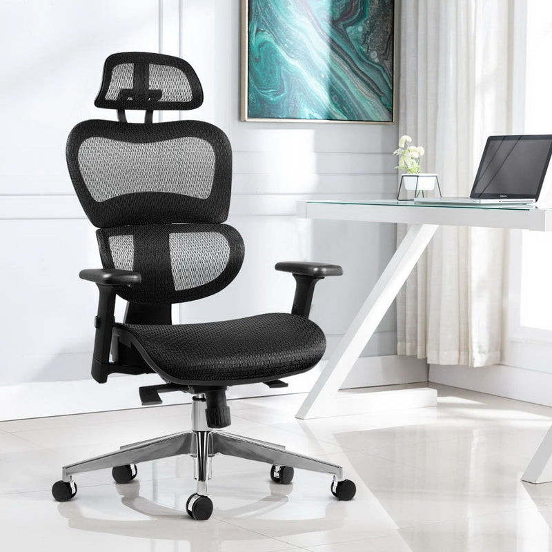 Artiss Mesh Office Chair High Back Executive Computer Chairs Black