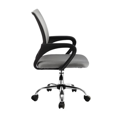 Artiss Mesh Office Chair Mid Back Grey