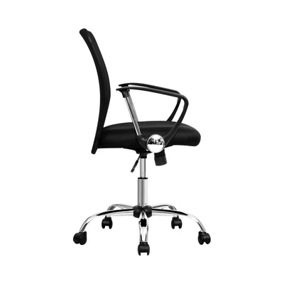 Artiss Mesh Office Chair Mid Back Black