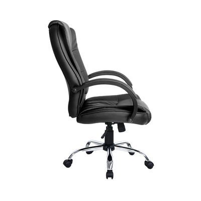 Artiss Executive Office Chair Leather Tilt Black