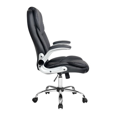 Artiss Executive Office Chair Leather Tilt Black