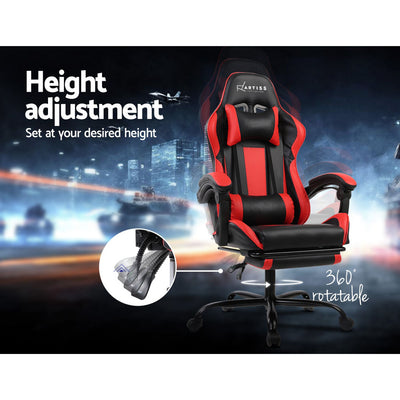 Gaming Office Chair Computer Seating Racer Black and Red