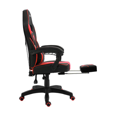 Artiss Office Chair Computer Desk Gaming Chair Study Home Work Recliner Black Red