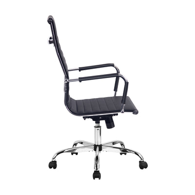 Artiss Office Chair Conference Chairs PU Leather High Back Black