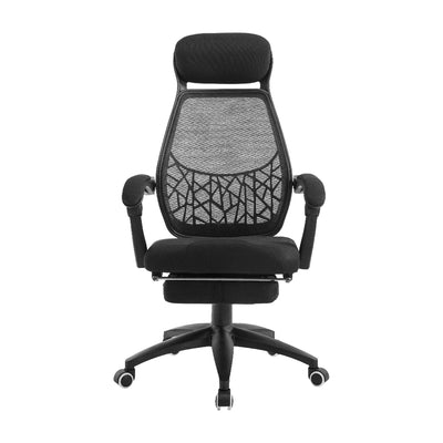 Artiss Mesh Office Chair Recliner Black