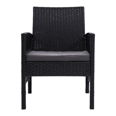 Gardeon 2PC Outdoor Dining Chairs Patio Furniture Wicker Lounge Chair Garden