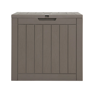 Gardeon Outdoor Storage Box 118L Container Lockable Garden Toy Tool Shed Grey