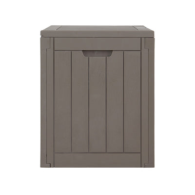 Gardeon Outdoor Storage Box 118L Container Lockable Garden Toy Tool Shed Grey