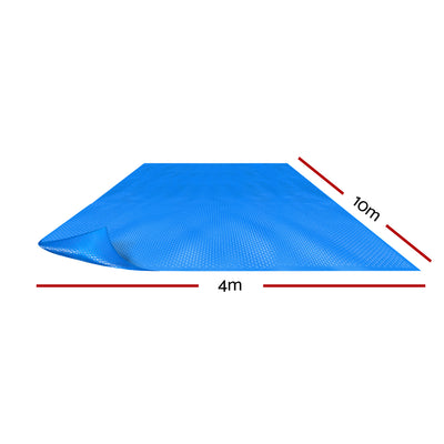 Aquabuddy Pool Cover 500 Micron 10x4m Swimming Pool Solar Blanket Blue