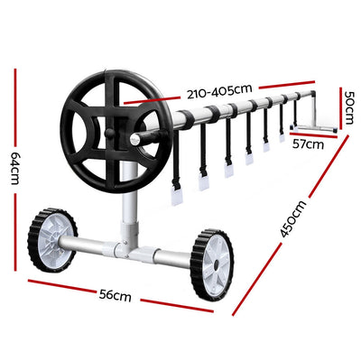 Aquabuddy Swimming Pool Cover Rolloer Solar Blanket Covers Bubble Heater 10x4m