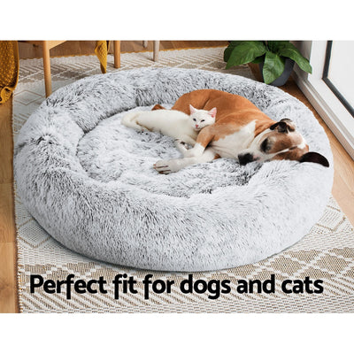 Pet Bed For Dogs & Cats Extra Large 110cm - Light Charcoal