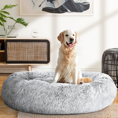 Pet Bed For Dogs & Cats Extra Large 110cm - Light Charcoal