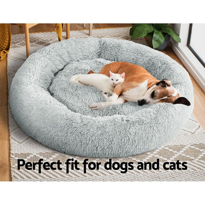 Pet Bed For Dogs & Cats Extra Large 110cm - Light Grey