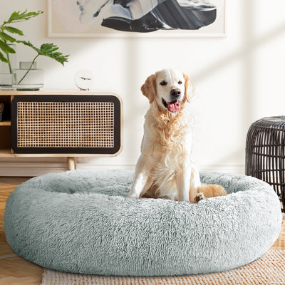 Pet Bed For Dogs & Cats Extra Large 110cm - Light Grey