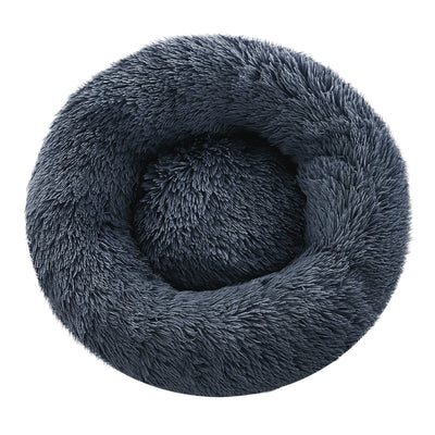 i.Pet Pet bed Dog Cat Calming Pet bed Small 60cm Dark Grey Sleeping Comfy Cave Washable