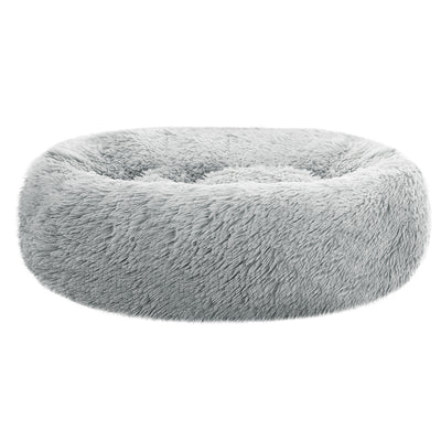 i.Pet Pet bed Dog Cat Calming Pet bed Medium 75cm Light Grey Sleeping Comfy Cave Washable