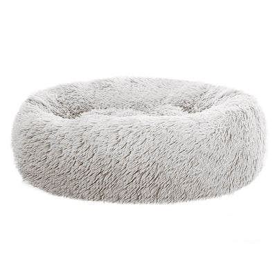 i.Pet Pet bed Dog Cat Calming Pet bed Medium 75cm White Sleeping Comfy Cave Washable