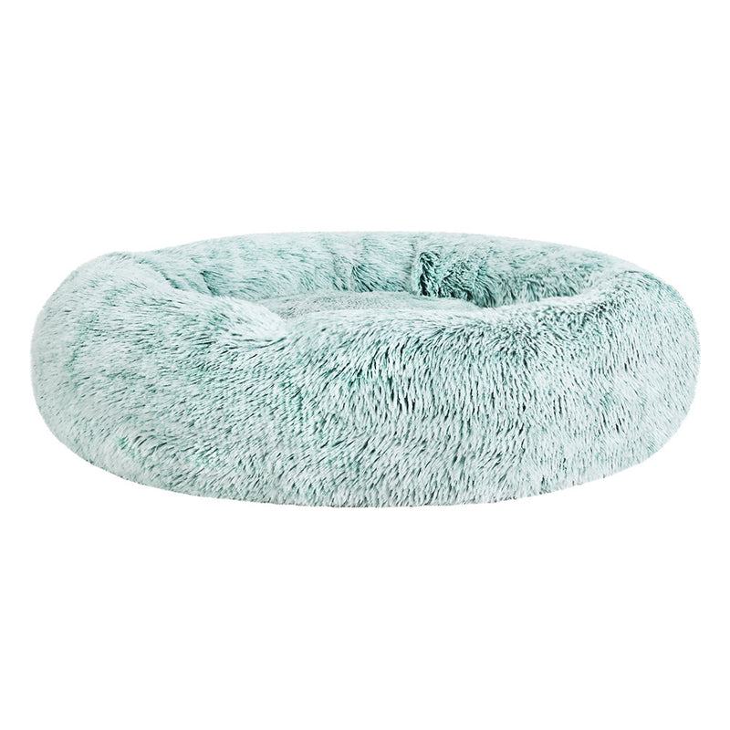 i.Pet Pet bed Dog Cat Calming Pet bed Large 90cm Teal Sleeping Comfy Cave Washable