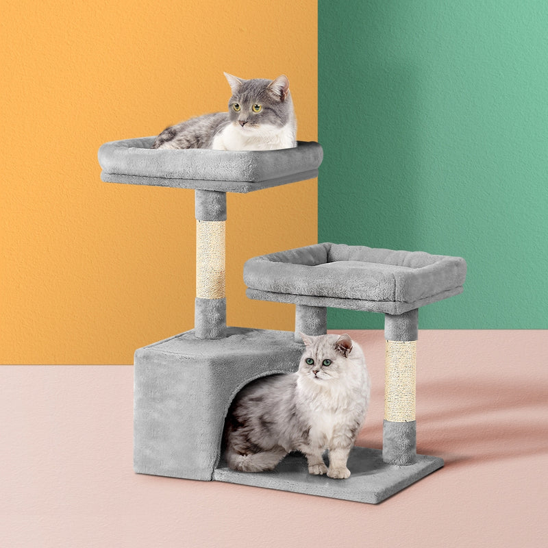 i.Pet Cat Tree 69cm Scratching Post Tower Scratcher Wood Condo House Bed Trees