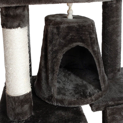 i.Pet Cat Tree 193cm Tower Scratching Post Scratcher Condo House Trees Grey