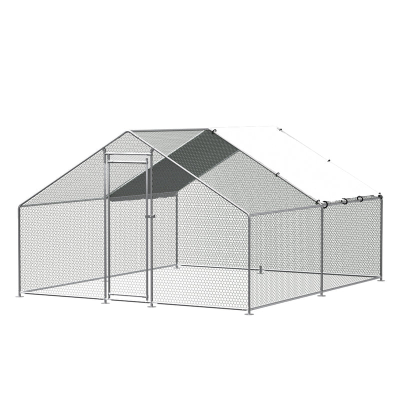 i.Pet Chicken Coop Cage Run Rabbit Hutch Large Walk In Hen House Cover 3x4x2m