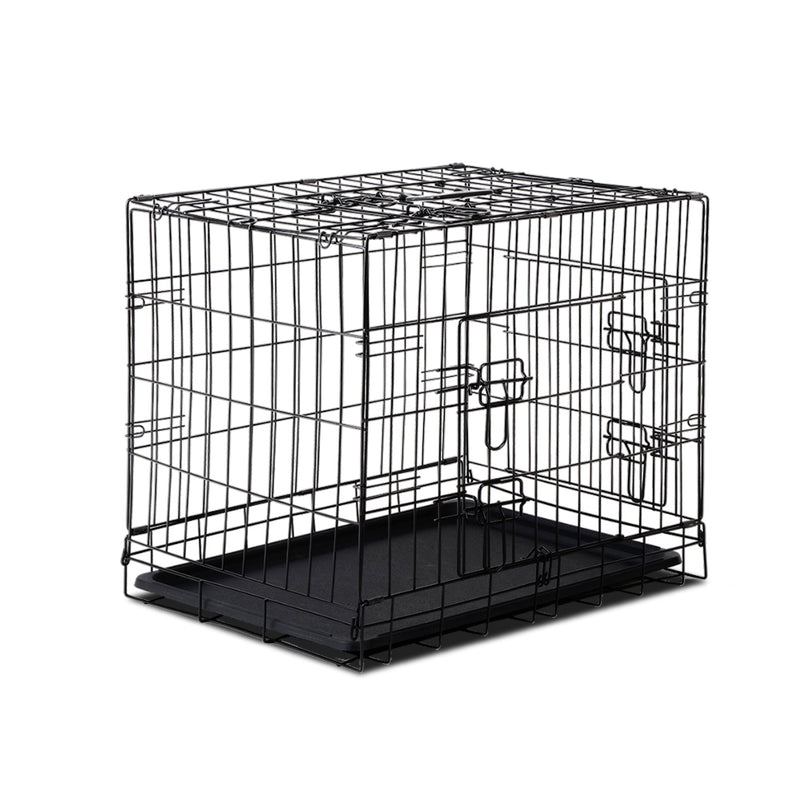 i.Pet Dog Cage 24inch Pet Cage - Black 