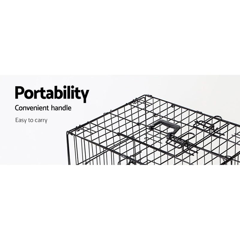 i.Pet 36" Dog Cage Crate Kennel 3 Doors