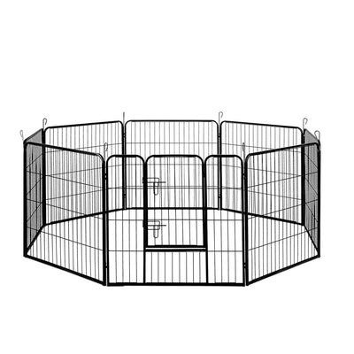 i.Pet Pet Playpen Dog Playpen 8 Panel Exercise Cage Enclosure Fence 80x80cm