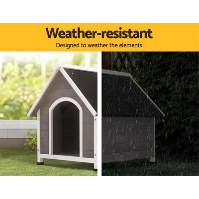 i.Pet Dog Kennel Wooden Large House Outdoor Indoor Puppy Pet Cabin Weatherproof XL