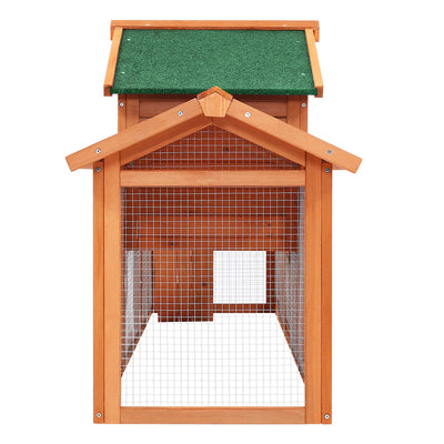 i.Pet Chicken Coop Rabbit Hutch 220cm x 44cm x 84cm Large Chicken Coop Run Wooden Outdoor Cage House