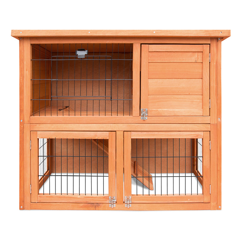 i.Pet Chicken Coop Rabbit Hutch 88cm x 40cm x 76cm Large Chicken Coop House Run Wooden Cage Outdoor