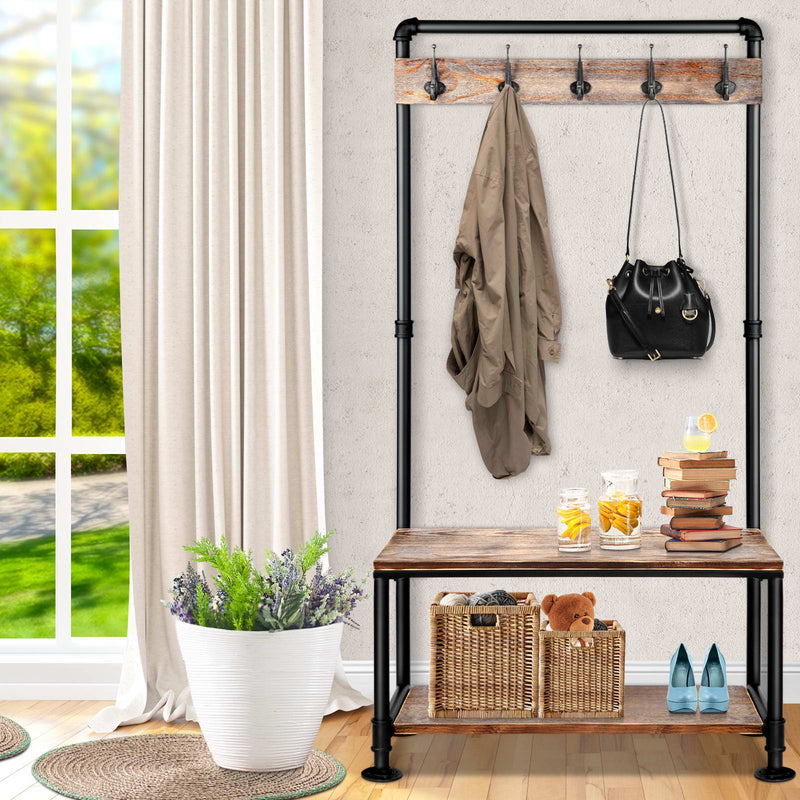 Artiss Clothes Rack Coat Stand 161x80cm Hanger Closet