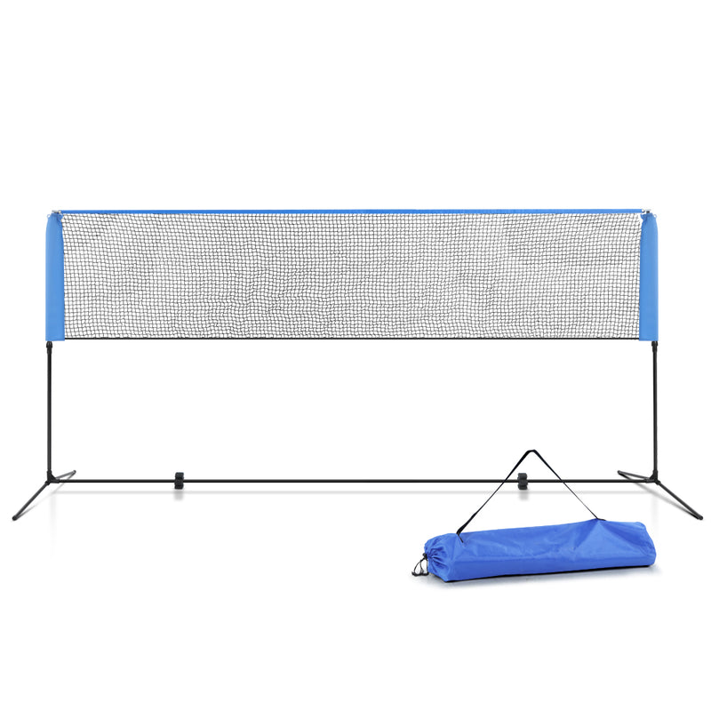 Everfit Portable Sports Net Stand Badminton Volleyball Tennis Soccer 4m 4ft Blue