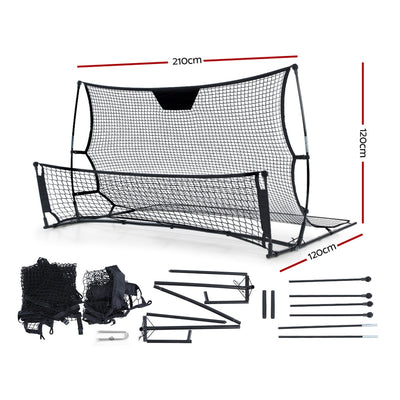 Everfit 2.1m Football Soccer Net Portable Goal Net Rebounder Sports Training