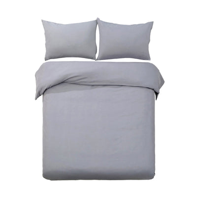 Giselle Bedding Quilt Cover Set King Bed Luxury Classic Duvet Doona Hotel Grey