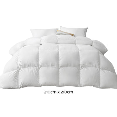 Giselle Bedding 800GSM Goose Down Feather Quilt Queen