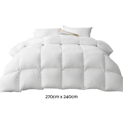 Giselle Bedding 500GSM Goose Down Feather Quilt Super King