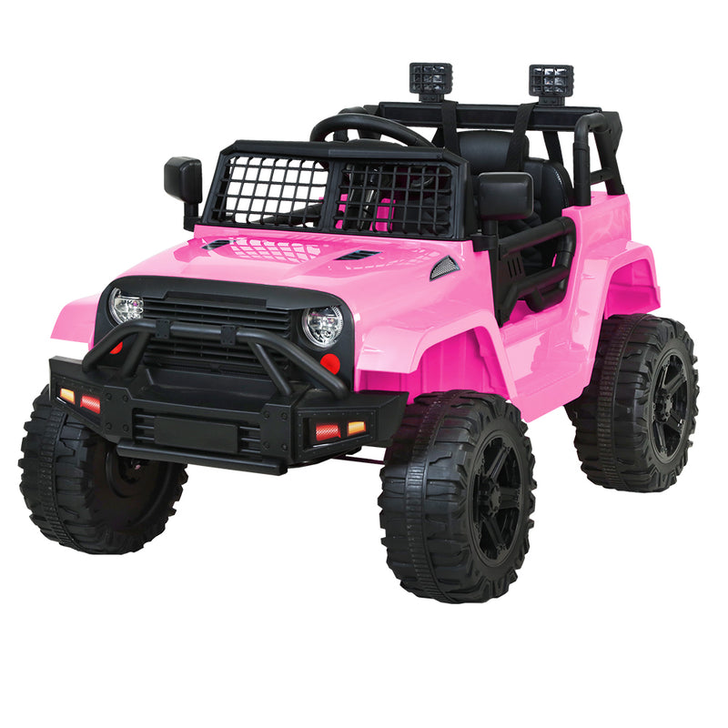 Rigo Kids Ride On Car Electric 12V Car Toys Jeep Battery Remote Control Pink