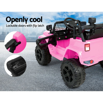 Rigo Kids Electric Ride On Car Jeep Toy Cars Remote 12V Pink