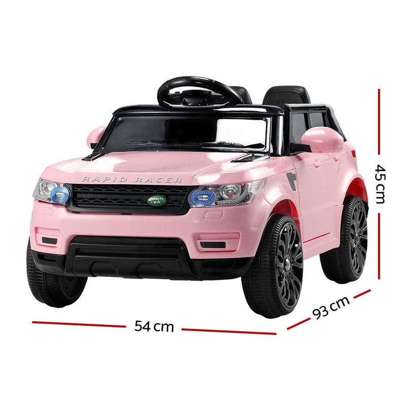 Rigo Kids Electric Ride On Car SUV Range Rover-inspired Cars Remote 12V Pink