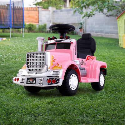 Rigo Kids Electric Ride On Car Truck Motorcycle Motorbike Toy Cars 6V Pink