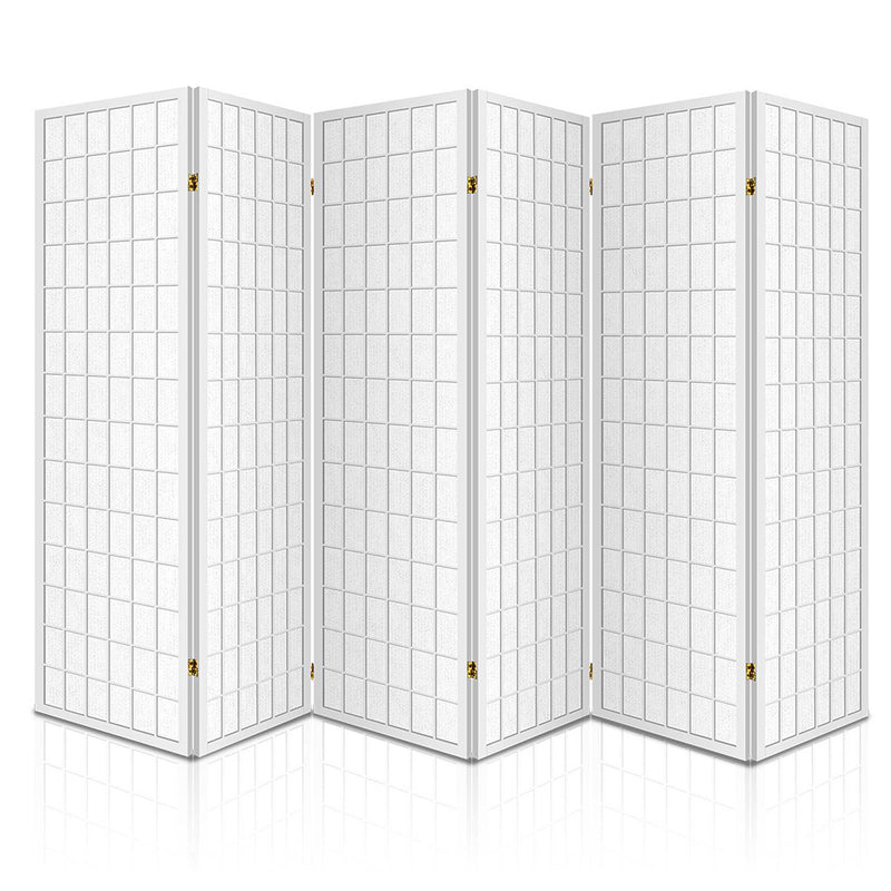 Artiss 6 Panel Room Divider Screen 261x179cm White