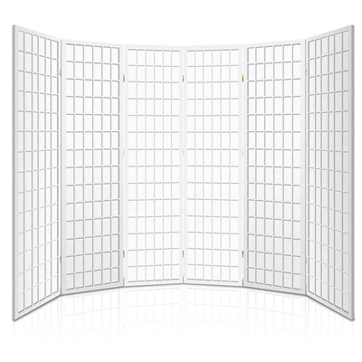 Artiss 6 Panel Room Divider Screen 261x179cm White